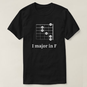 Camiseta I Major In F Corda de Violão