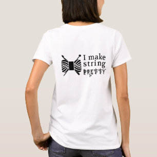 Camiseta I Make String Bonito ・ Artesanatos Yarn