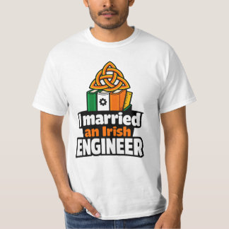 Camiseta I Married an Irish Engineer Funny St Paddys Day 