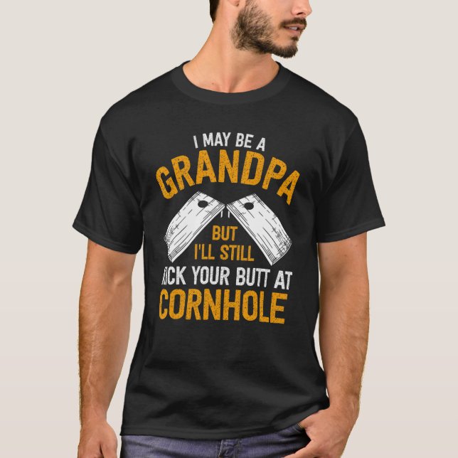 Camiseta I May Be A Grandpa But I'll Still Kick Your Butt A (Frente)