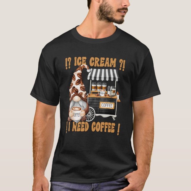Camiseta I Need Coffee Dad Saying For Men Grumpy Gnome Gran (Frente)