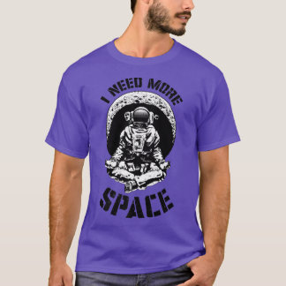 Camiseta I Need More Space Yoga Astronaut Funny Retro Scien