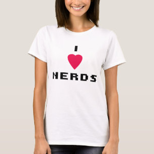 Camiseta I Nerd de coração (camisas leves)