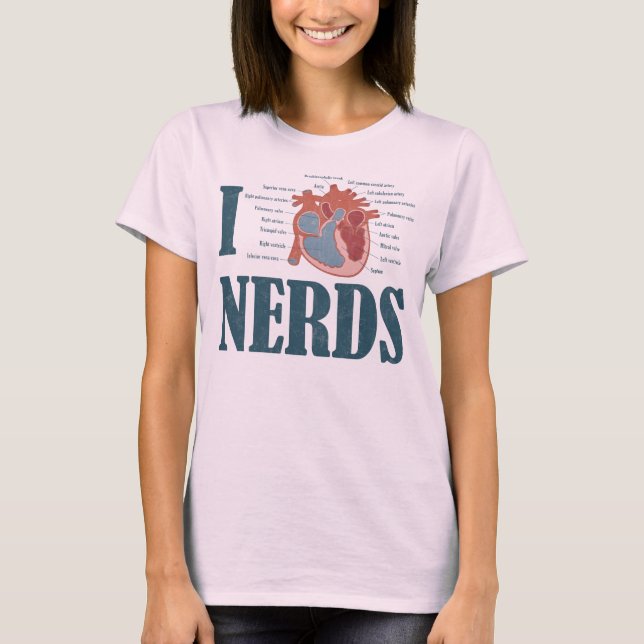 Camiseta I NERD do coração (Frente)