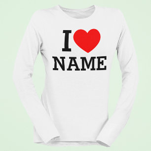 Camiseta I Nome do Coração