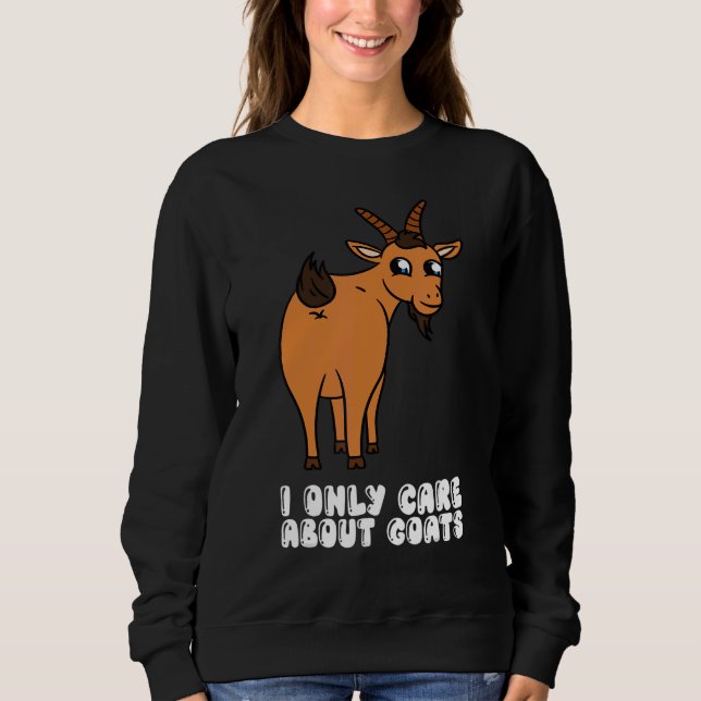 Camiseta I Only Care About Goats (Frente)
