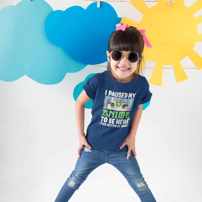 Camiseta I Paused my Anime to be here Funny Anime Fan (Criador carregado)