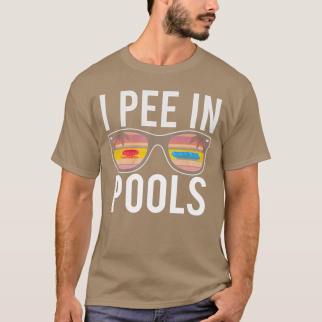 Camiseta I Pee in Pools family (Frente)