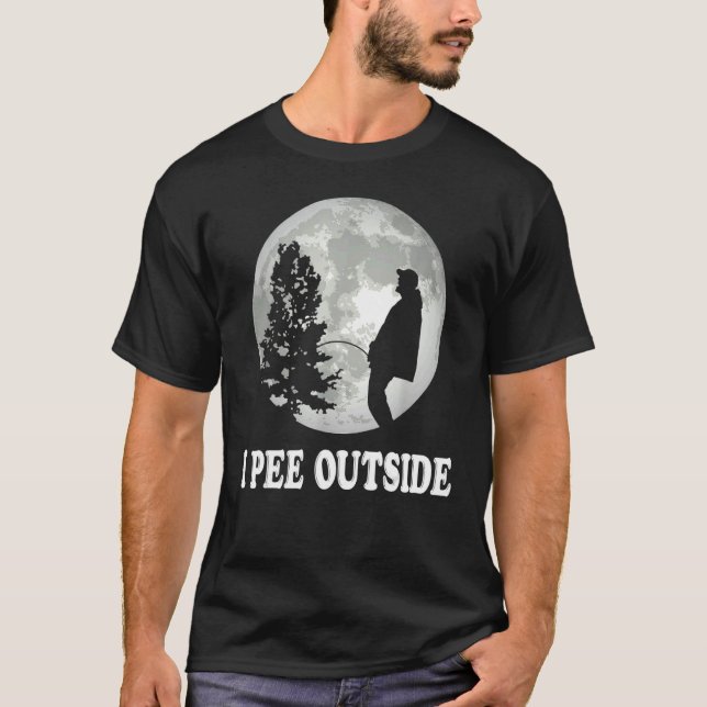Camiseta I Pee Outside I Love Peeing Outside  Camping (Frente)