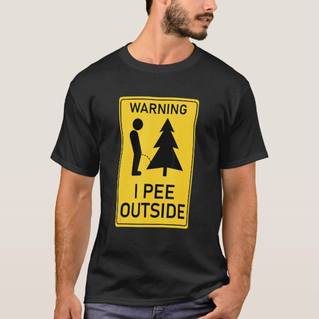 Camiseta I Pee Outside I Love Peeing Outside  Camping 2 (Frente)