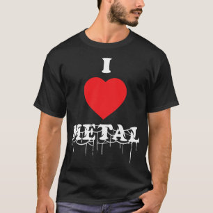 Camiseta I Presente De Metalhead Coração
