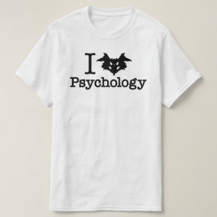 Camiseta I Psicologia do Coração (Rorschach Inkblot)