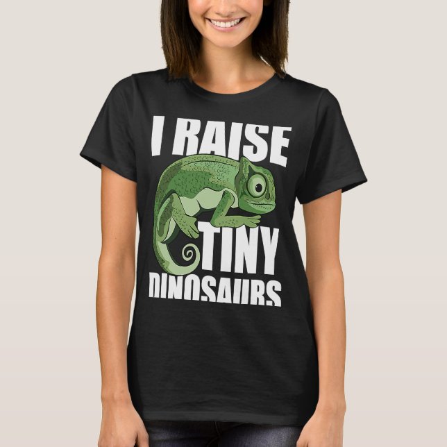 Camiseta I pull up little dinosaurs  funny chameleon (Frente)