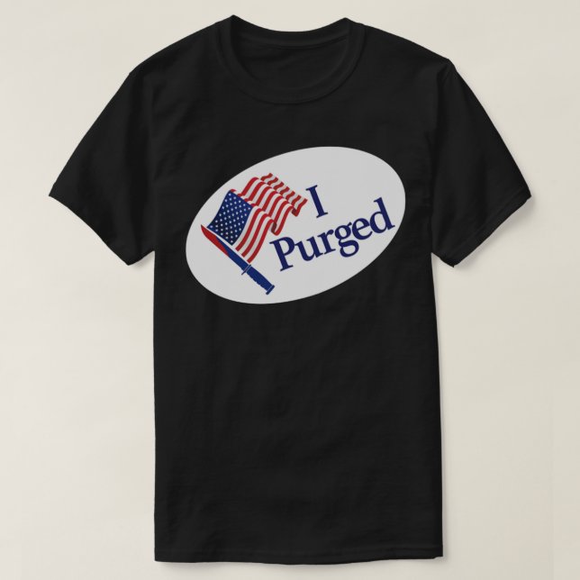 Camiseta I Purged - The Purge sticker badge - Size Small St (Frente do Design)