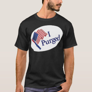Camiseta I Purged - The Purge sticker badge - Size Small St
