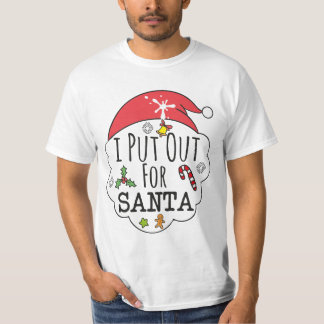 Camiseta i put out for santa