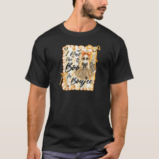 Camiseta I Put The Boo in Boujee Lace Coquette Bow Boujie H