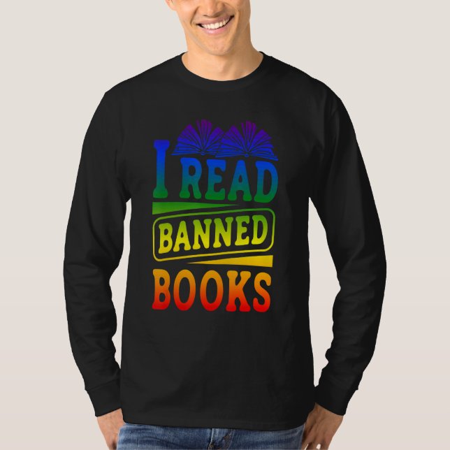 Camiseta I Read Banned Books Reading Library 1 (Frente)
