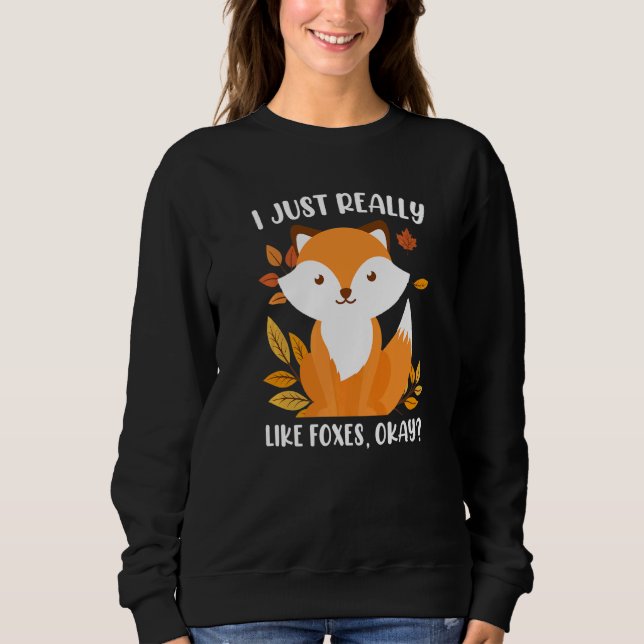 Camiseta I really like foxes fox children  1 (Frente)