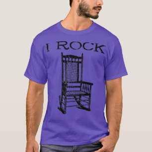 Camiseta I Rock Rocking Cadeira Engraçado Drummer Guitarra