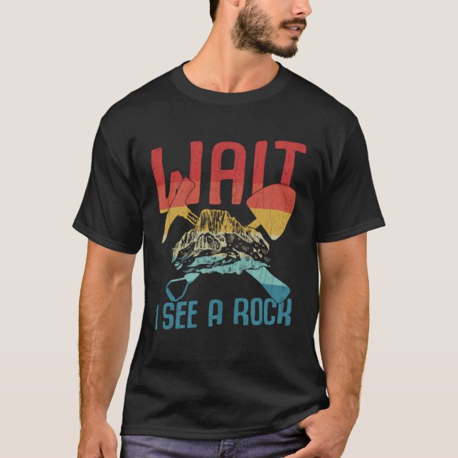 Camiseta I See A Rock  Geology Geologist Rocks Collector Gr (Frente)