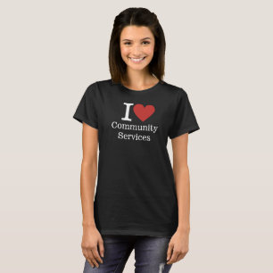 Camiseta I ❤️ Serviços Comunitários (Funcionarios Municipal