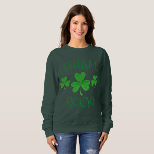 Camiseta I (Sham) Rock Lucky Irish Green Shamrock Clover