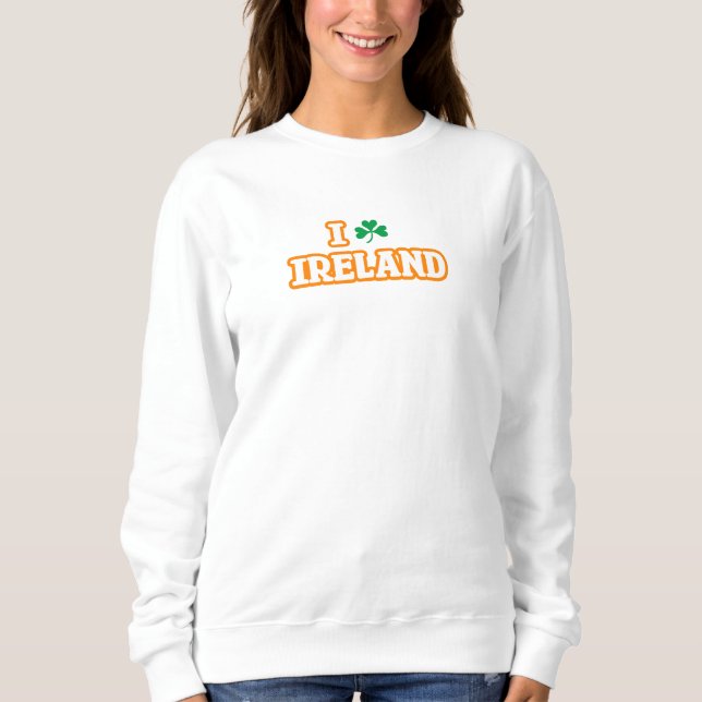 Camiseta "I [SHAMROCK] IRLANDA" Mulheres (Frente)