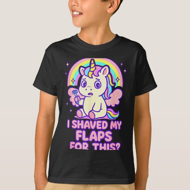 Camiseta I Shaved My Flaps For This Embarring Women Adult H (Frente)