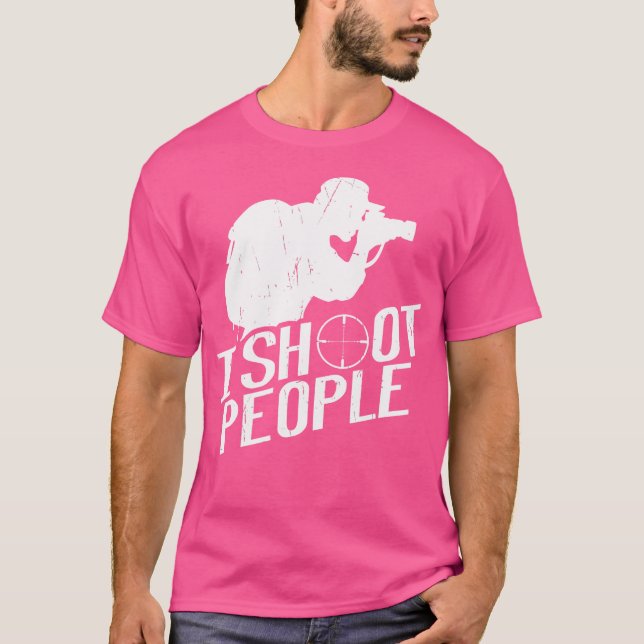 Camiseta I Shoot People Photography Gift Photographer (Frente)