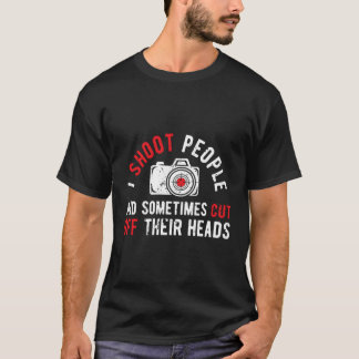 Camiseta I Shoot Pessoas Fotografia Humor Fotografar Veio