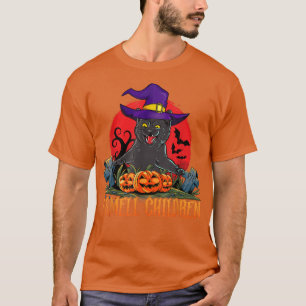 Camiseta I Smell Children Halloween Costume Black Cat Witch