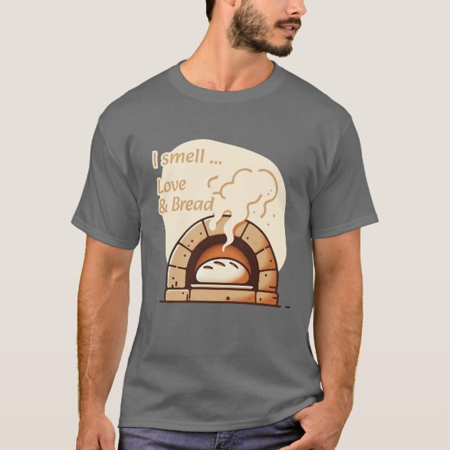 Camiseta I smell Love & Bread (Frente)