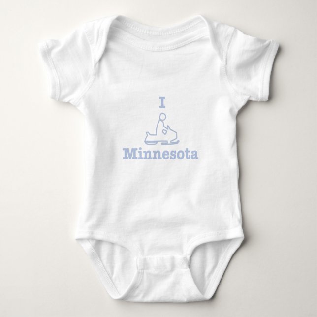 Camiseta I Snowmobile Minnesota (Frente)