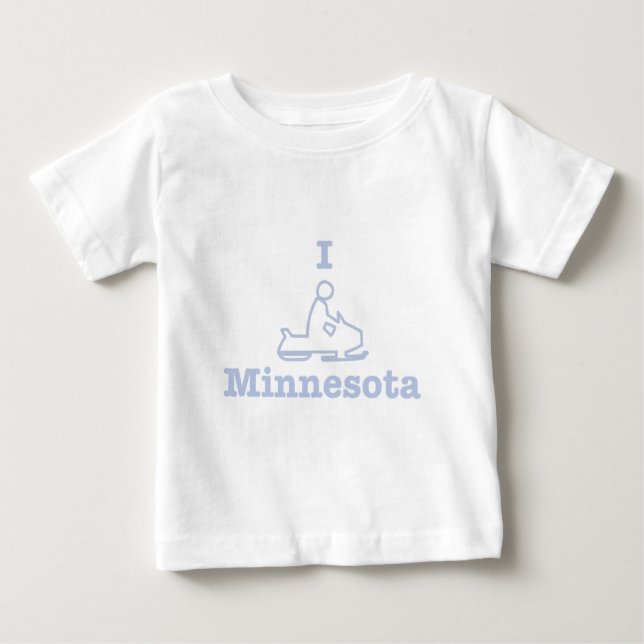 Camiseta I Snowmobile Minnesota (Frente)