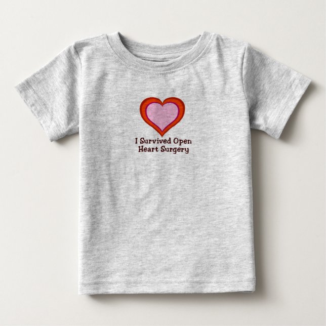 Camiseta I Sobreviveu a Cirurgia de Coração Aberta2 (Frente)