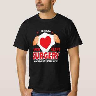 Camiseta I Sobreviveu a cirurgia de coração aberto Op.