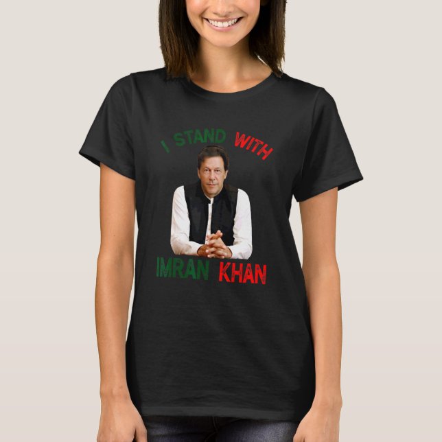 Camiseta I Stand With Imran Khan Pti Party Pakistan Support (Frente)