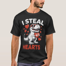 Camiseta I Steal 67 Hearts Valentine’s Day Six Seven Meme T