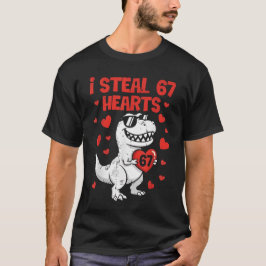 Camiseta I Steal Hearts Dino Boys Dinosaur Valentines 67 To