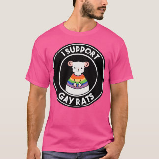 Camiseta I Support Gay Rats