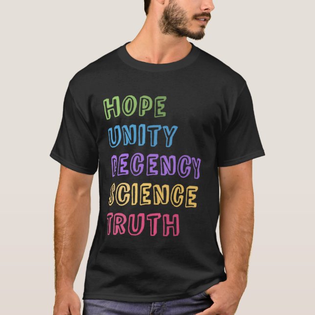 Camiseta I Survived 45 2020 Victory Hope Unity Decency Scie (Frente)