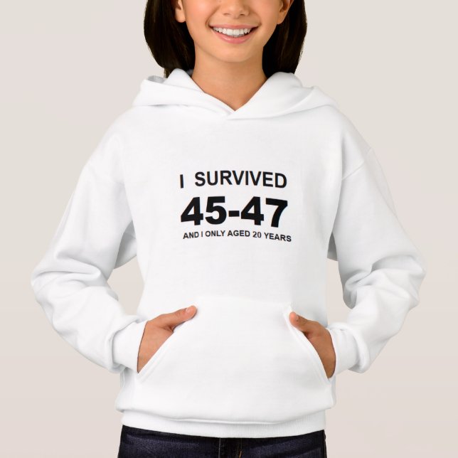 Camiseta I Survived 45-47 (Frente)