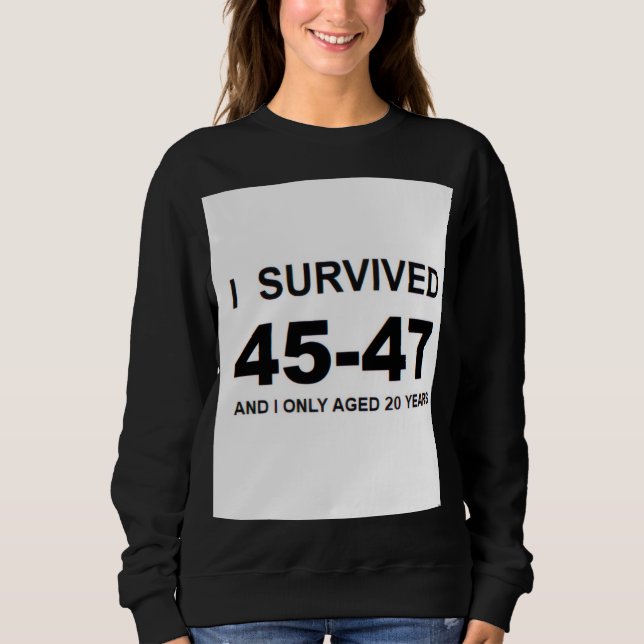 Camiseta I Survived 45-47 (Frente)