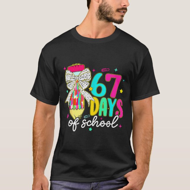 Camiseta I Survived 67 Days Of School Funny 67 Meme Teacher (Frente)