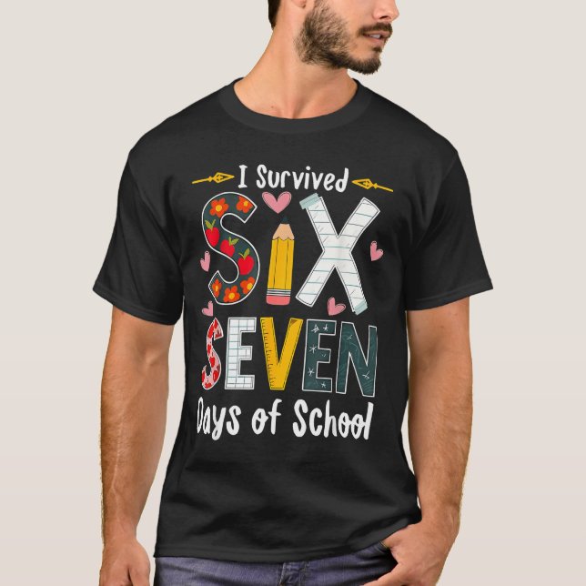 Camiseta I Survived 67 Days Of School Funny 67 Teachers Stu (Frente)