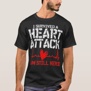 Camiseta I Survived a Heart Attack Vintage Heartbeat Attack