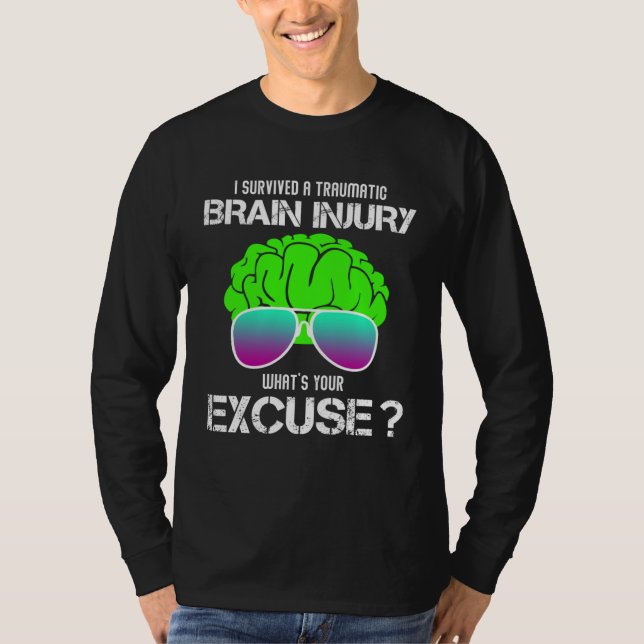 Camiseta I Survived A Traumatic Brain Injury What s Your Ex (Frente)