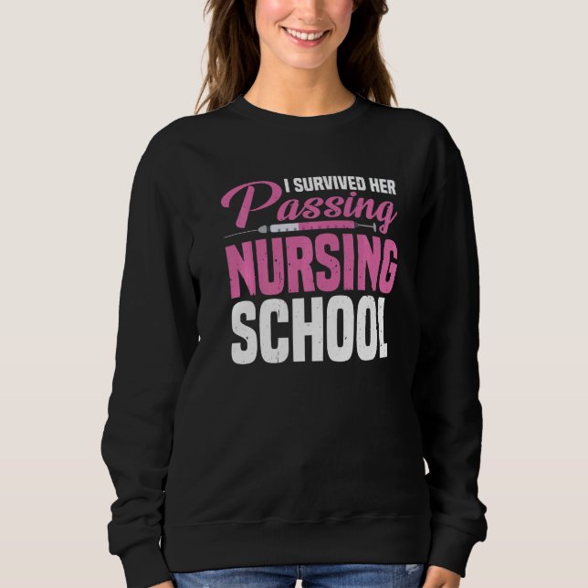 Camiseta I Survived Her Passing Nursing School (Frente)