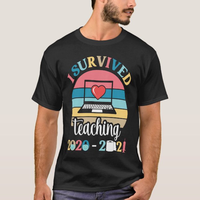 Camiseta I Survived Teaching 2020 2021 During Pandemic End  (Frente)